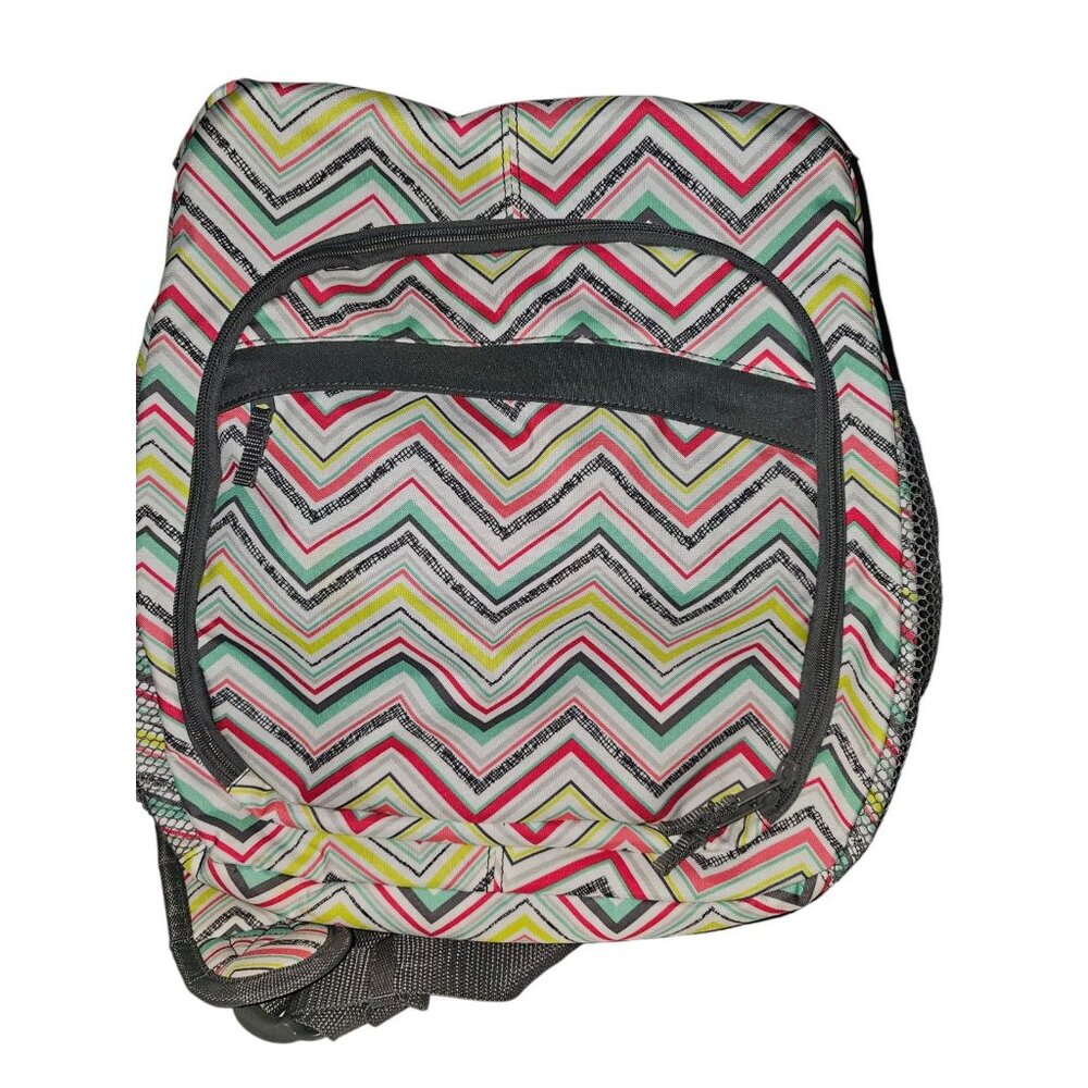 Thirty One Party Punch Chevron Backpack Camera Bag Organizer One Shoulder Strap